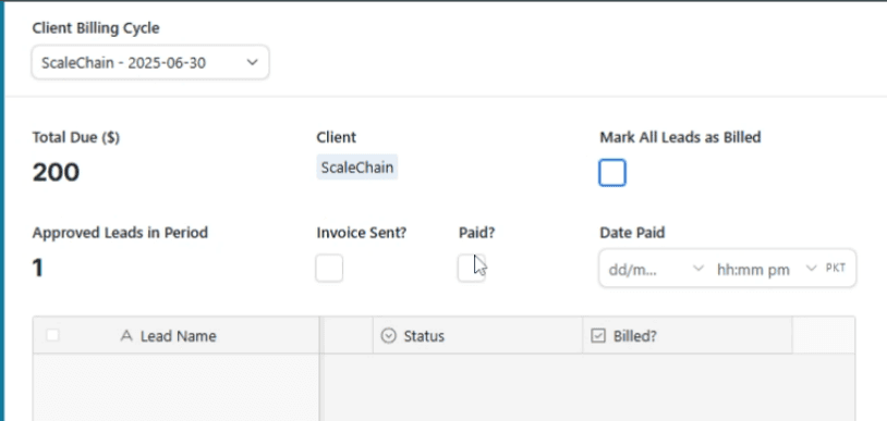 Lead Billing Nightmare Eliminator